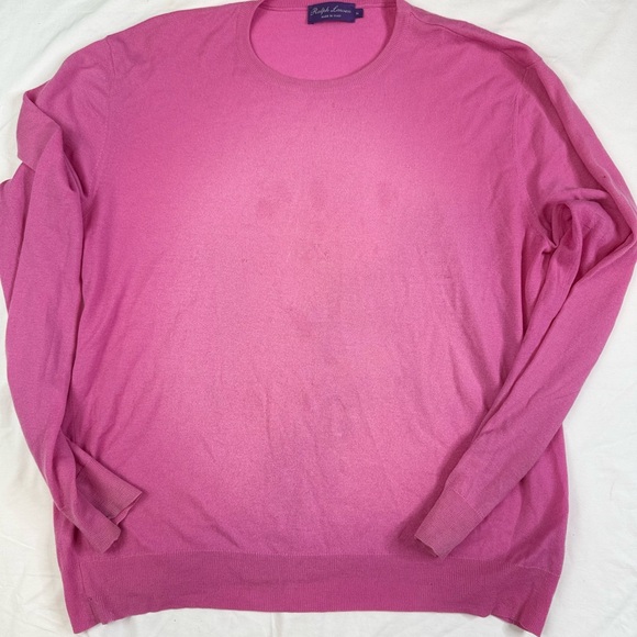 Polo Ralph Lauren Purple Label cashmere sweater Sz XL(check Condition)A030425
